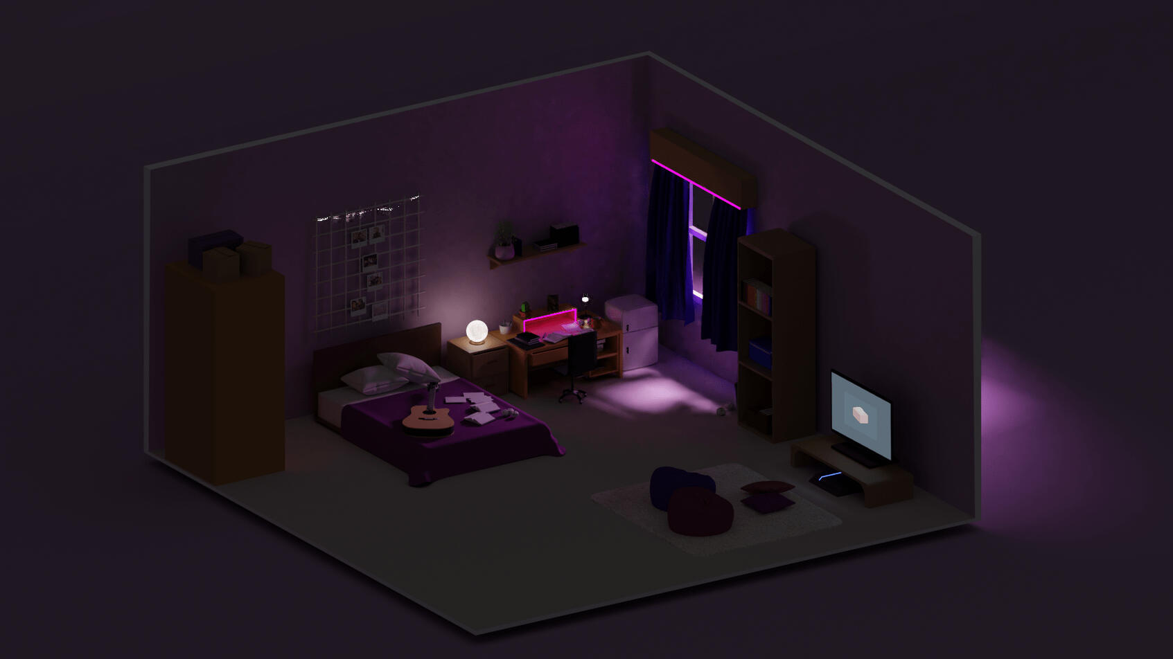 Room Model lights off